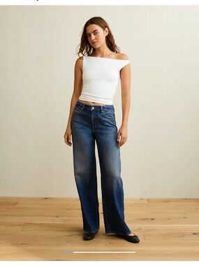 American Eagle Super High Rise Baggy Wide-Leg Jeans